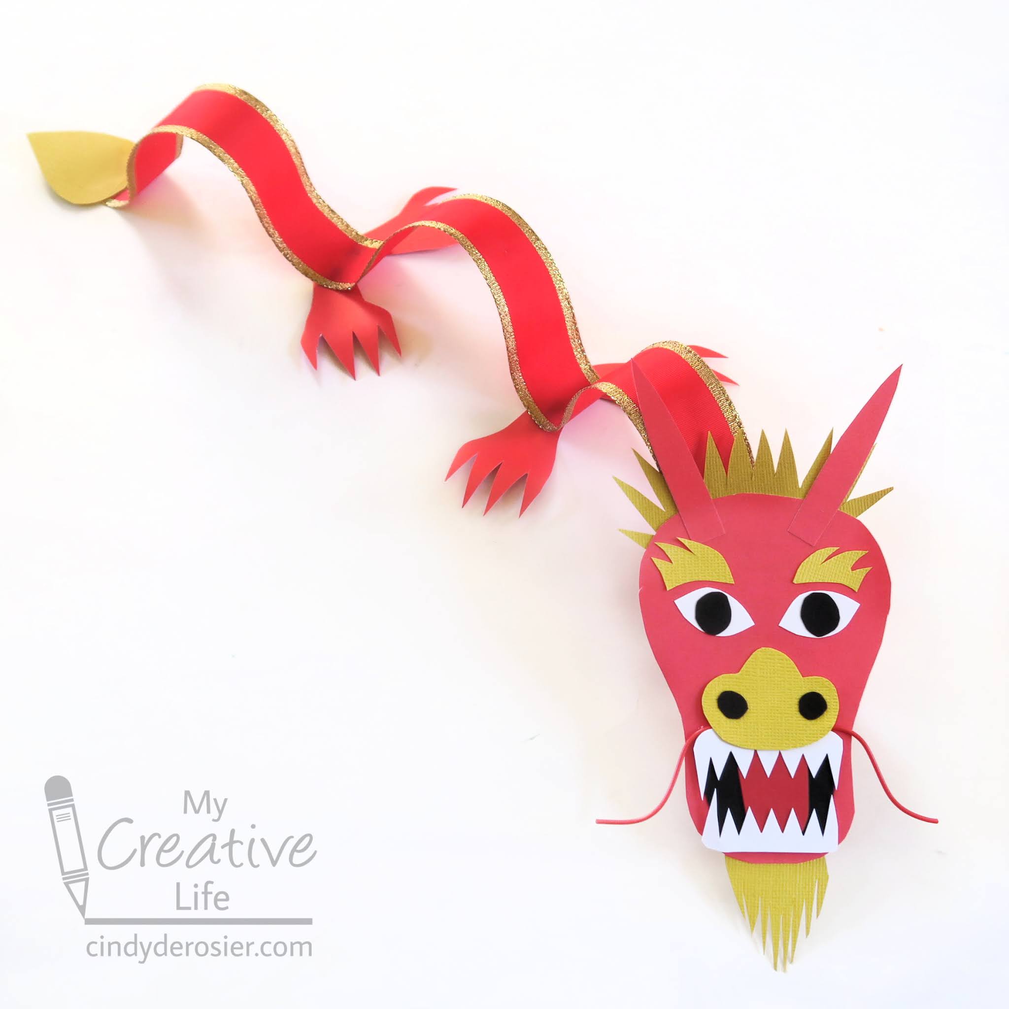 Cindy deRosier: My Creative Life: Chinese New Year Ribbon Dragon Craft